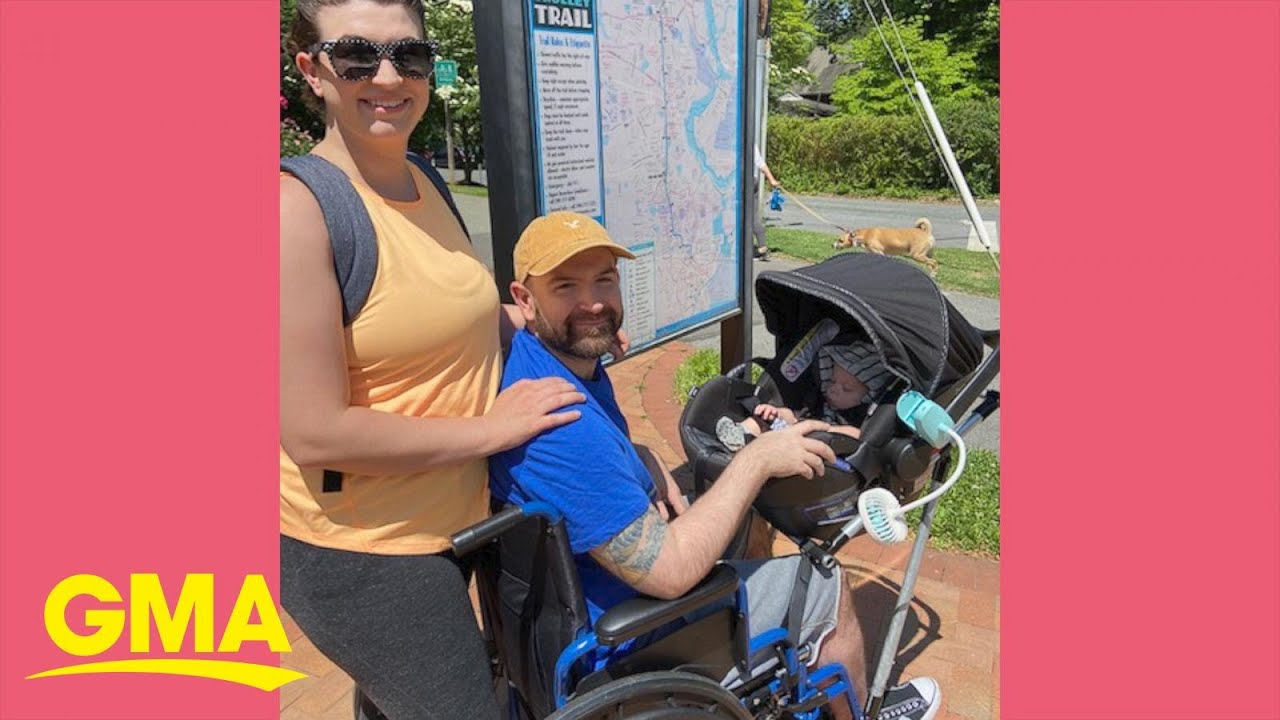 Students create a wheelchair-stroller for teacher’s husband to walk their newborn l GMA