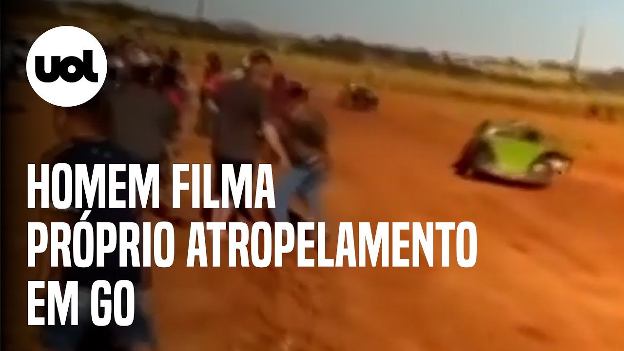 Homem filma próprio atropelamento durante evento de fuscas