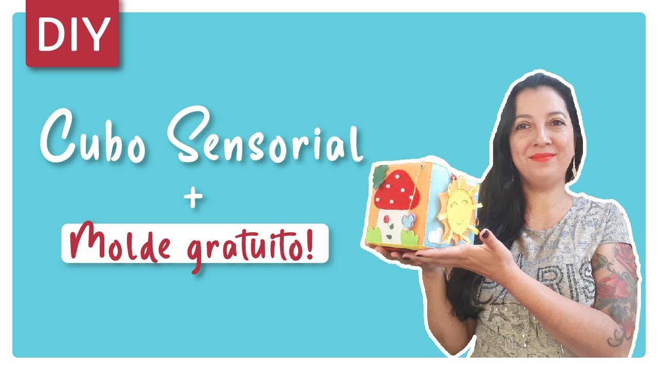 Como fazer Cubo Sensorial / Quiet Book / Molde Gratuito