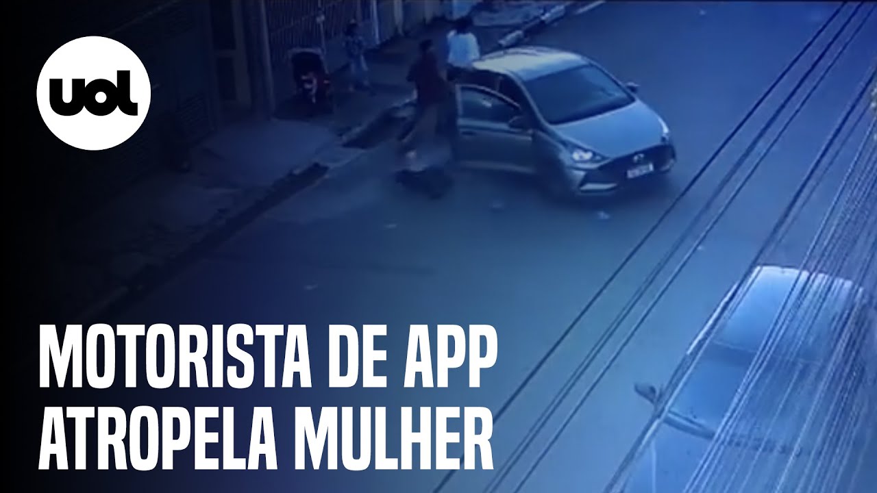 Motorista de app atropela mulher que não quis cancelar corrida
