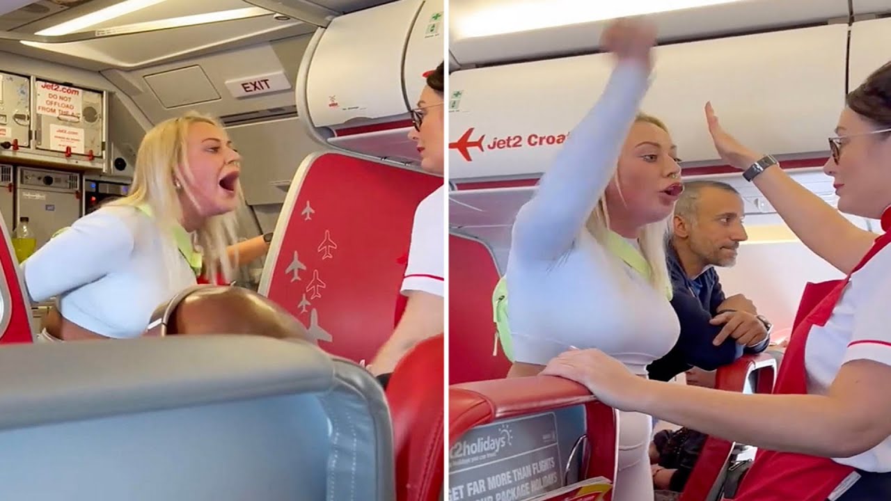 Rowdy Jet2 Passenger Squares Up To Air Hostess In Foul-Mouthed Rant (Video) An Articles News