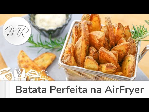 Batata Frita Perfeita Rústica na AirFryer - Fritadeira Sem Óleo