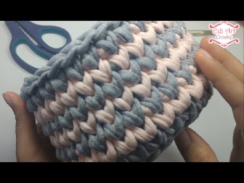 Cesto fio de malha para iniciante Ep. 01 | Edi Art Crochê
