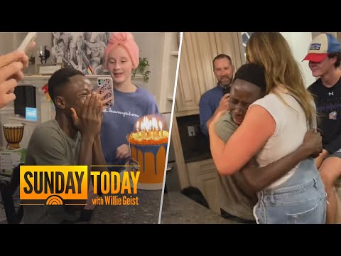 6th Grader Gets Emotional First Birthday Surprise After Being Adopted