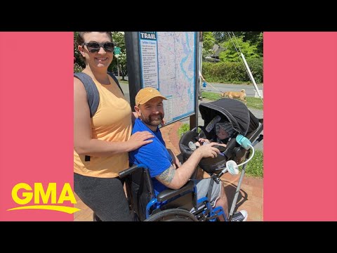 Students create a wheelchair-stroller for teacher’s husband to walk their newborn l GMA