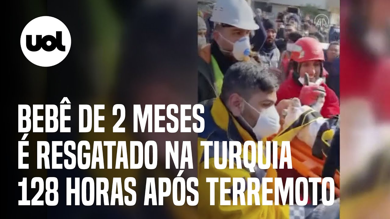 Terremoto na Turquia: bebê de 2 meses é resgatado 128 horas após tremor