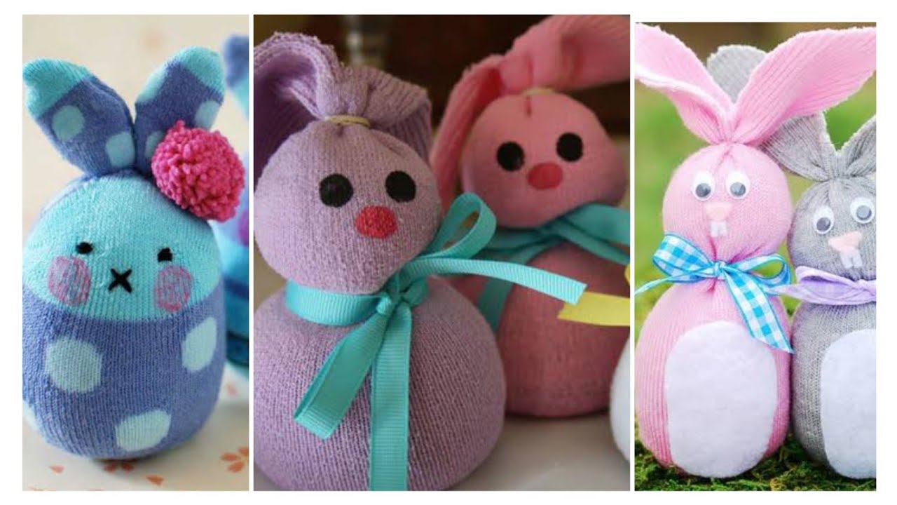 #FiqueEmCasa e faça COELHINHO de MEIA #comigo - Páscoa 2020 Fácil
