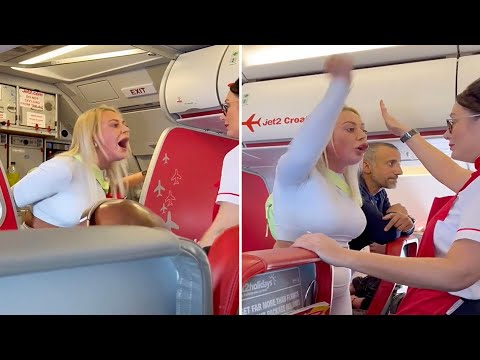 Rowdy Jet2 Passenger Squares Up To Air Hostess In Foul-Mouthed Rant (Video) An Articles News