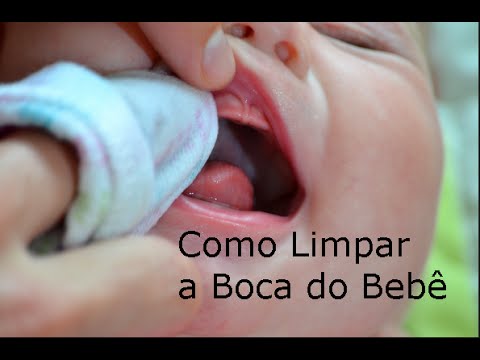 Como limpar a língua do bebê