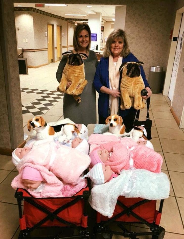 pelúcia e bonecas para idosos com alzheimer