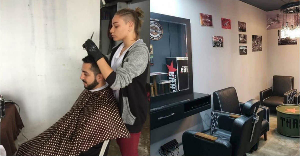 Adolescente que cortava cabelo por R$ 2 ganha salão