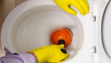 Água do vaso descendo devagar o que pode ser