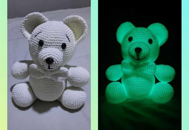 ursinho amigurumi glow