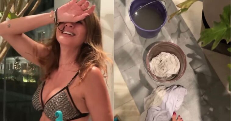 Apartamento de Luciana Gimenez fica alagado depois de forte chuva