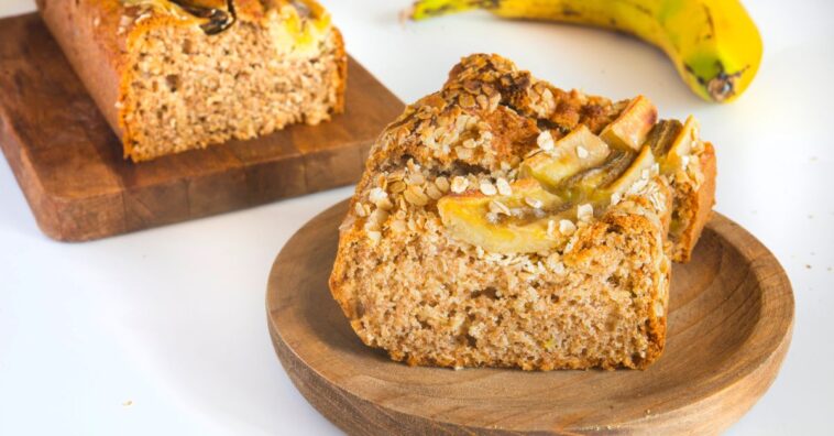 Bolo de banana e cacau sem farinha