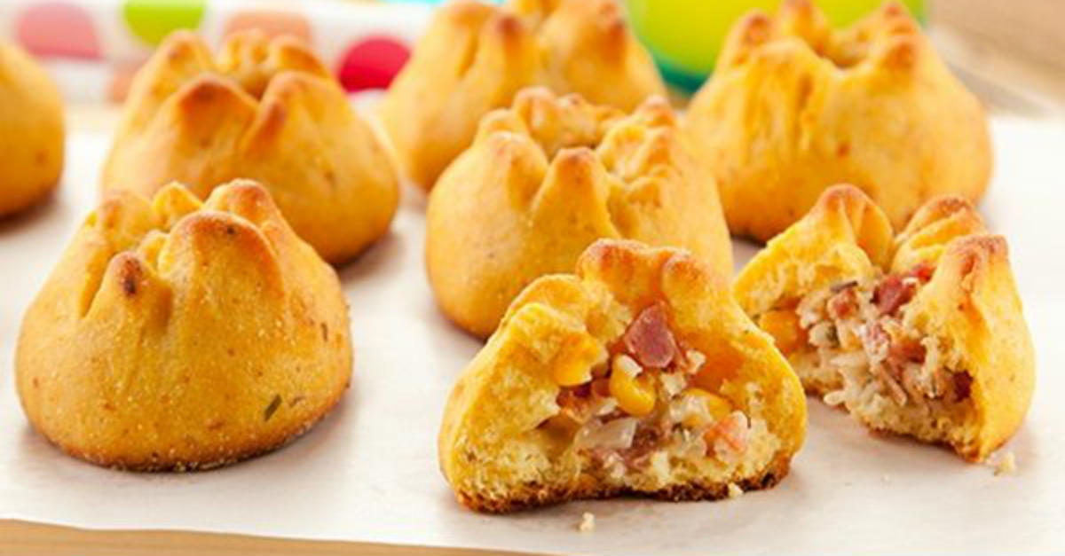 Broa de milho com calabresa básica