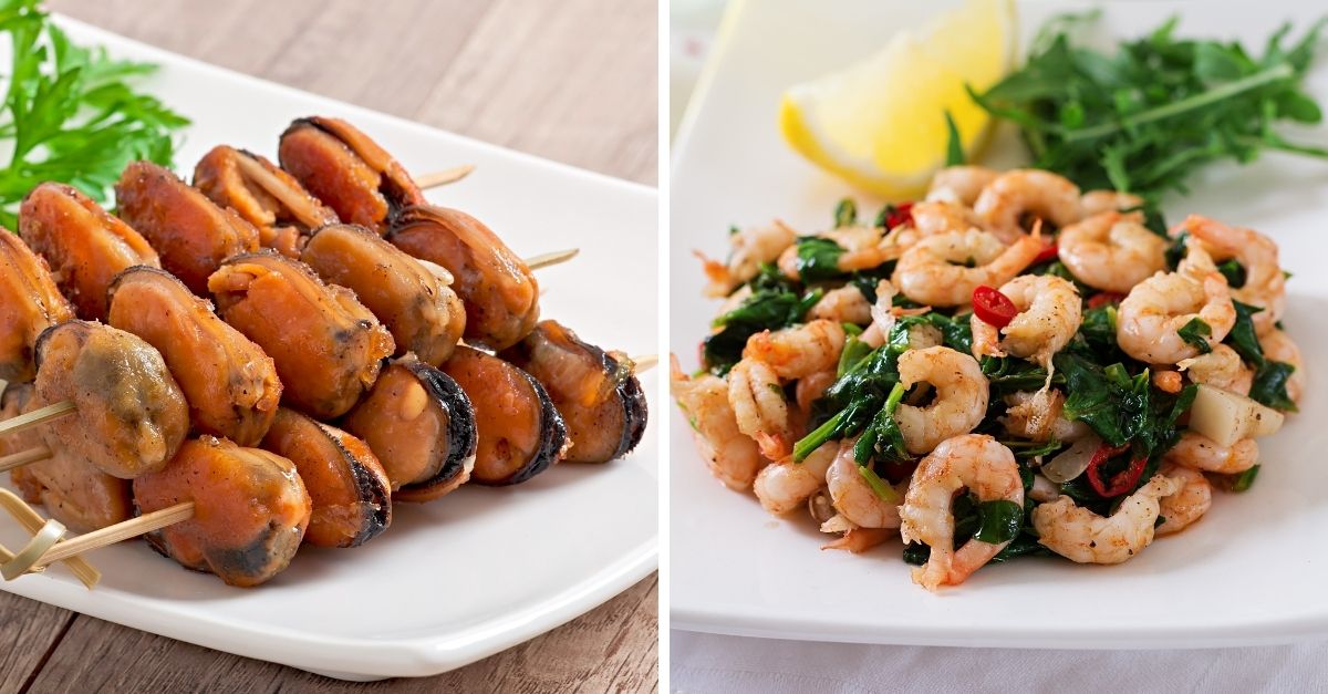 Churrasco de frutos do mar