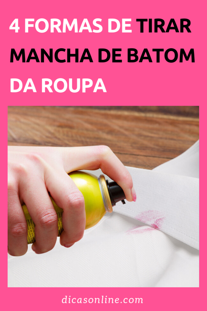 Como tirar mancha de batom da roupa
