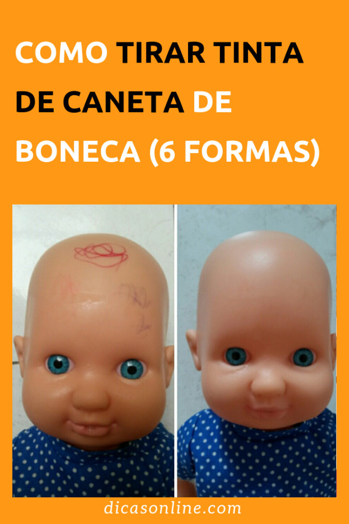 Como tirar tinta de caneta de boneca