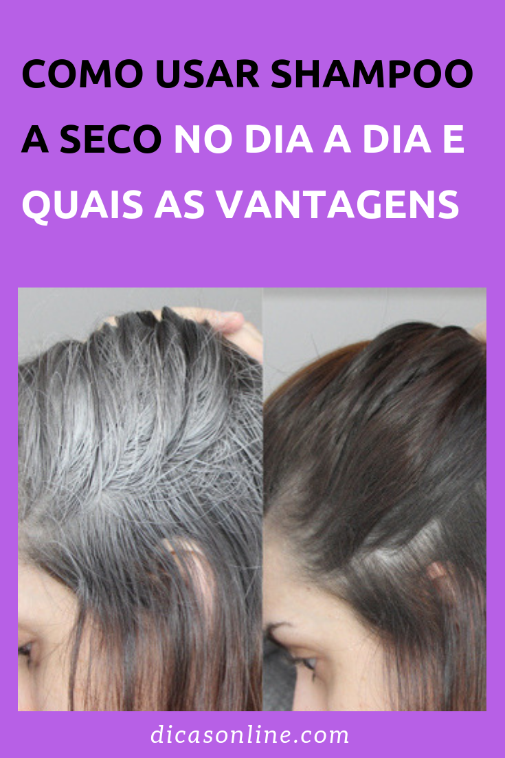 Como usar shampoo a seco