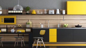 ideias de Cozinhas coloridas