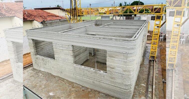 Estudante brasileira constrói casa em 48h com impressão 3D em concreto