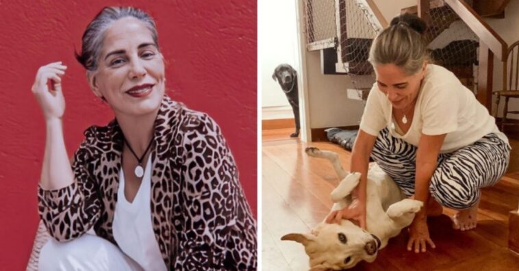 Glória Pires assume fios brancos