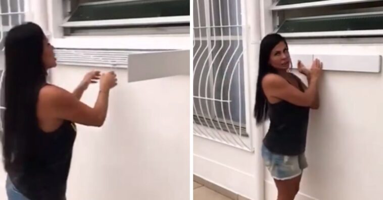 Gretchen mostra o varal “chique” que tem em casa