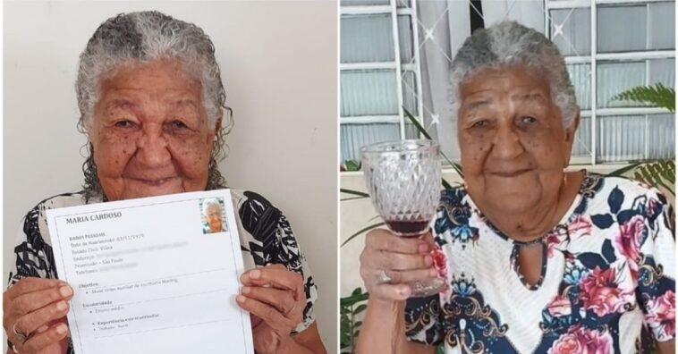Idosa de 101 viralizou com entrega de currículo