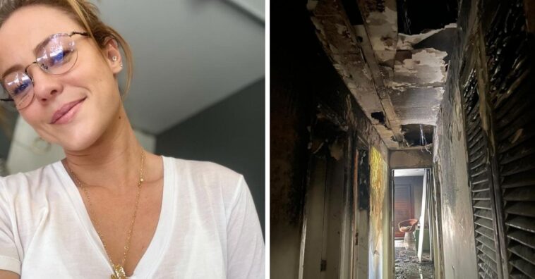 Incêndio destruiu apartamento de Paolla Oliveira