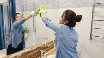 Lavagem de banheiro a seco