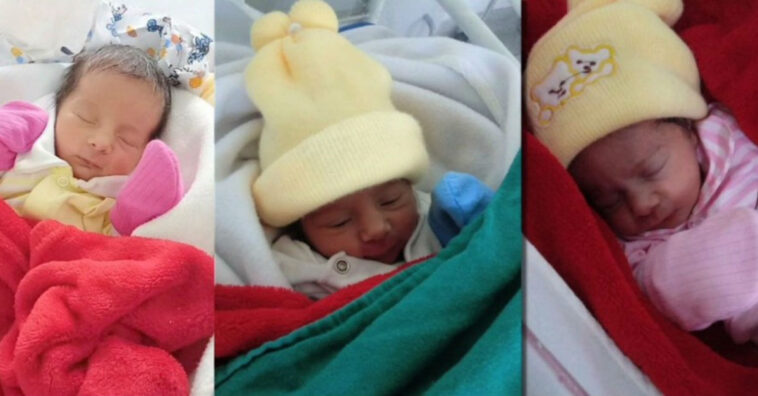 Mãe descobre só na hora do parto que estava grávida de trigêmeas
