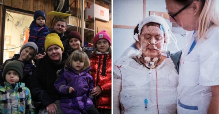 Mãe enfrenta incêndio para salvar os filhos