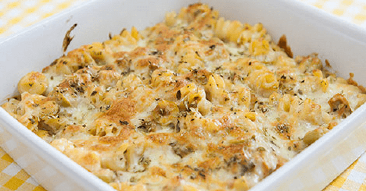 macarrão com atum gratinado