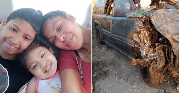 Menino de 11 anos salva família de carro em chamas