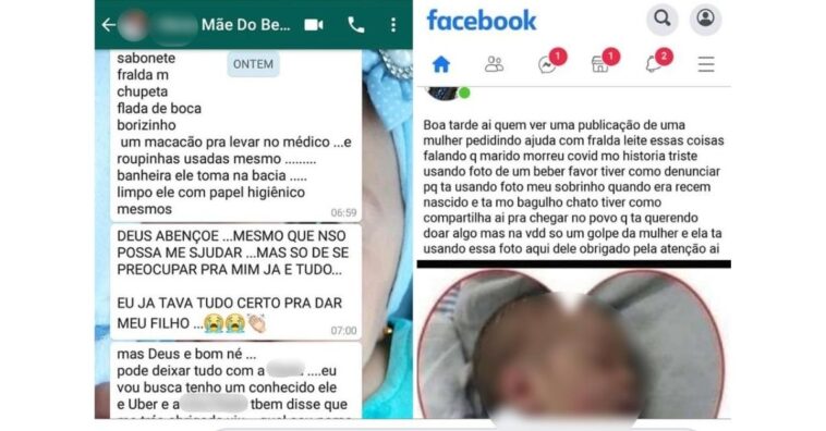 Mulher descobre foto do filho pequeno em possível golpe na internet