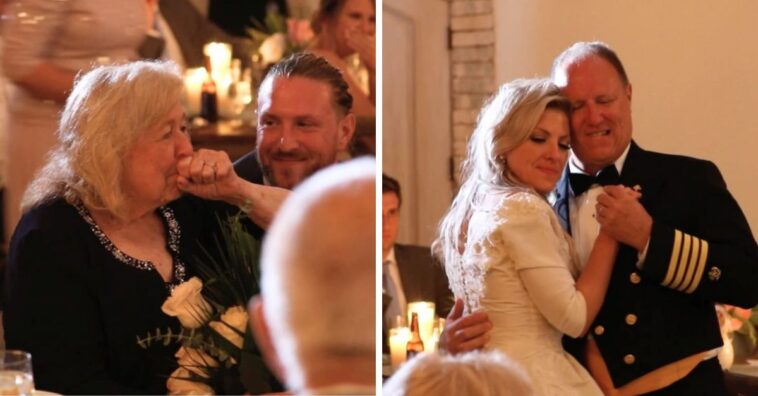 Noiva homenageou a avó