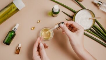 Óleo para cabelo ressacado