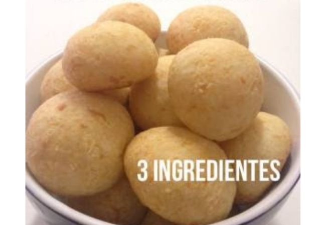 pão de queijo de inhame 3 ingredientes
