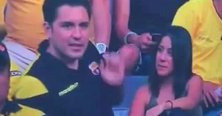 Transmissão de jogo de futebol acaba entregando traição