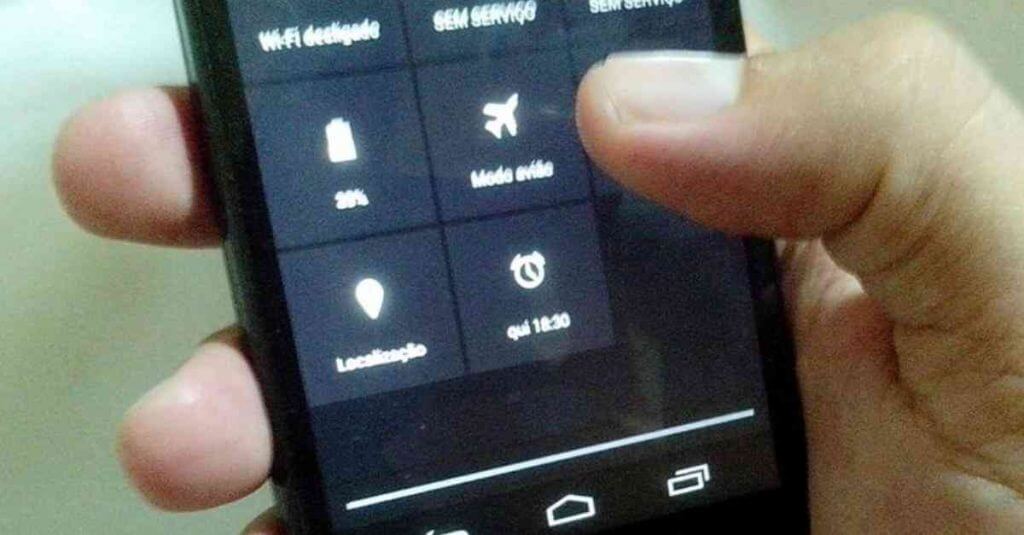 Porque é preciso ligar modo aviao