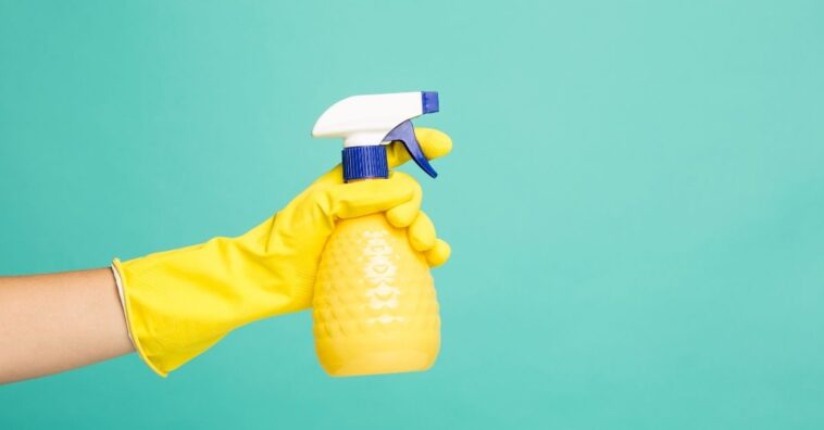Use borrifador para não desperdiçar produto de limpeza