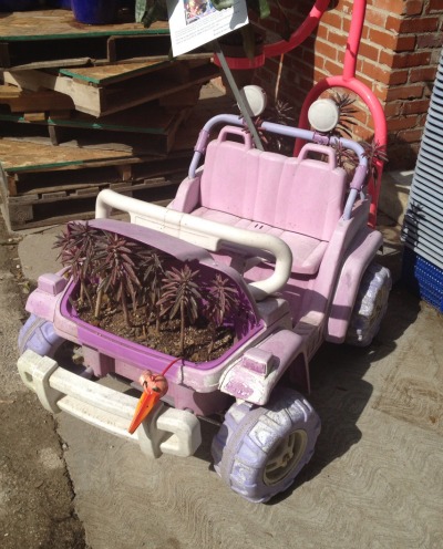 vaso de flor reciclado