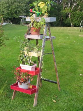 vaso de flor reciclado