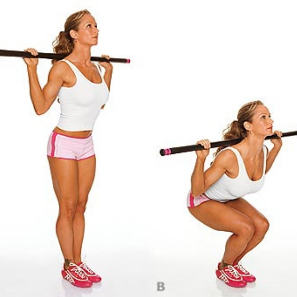 tipo de agachamento junto