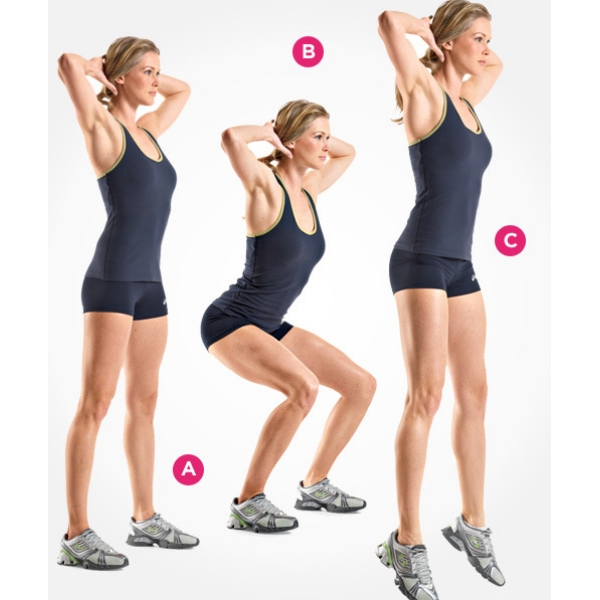 tipo de agachamento salto