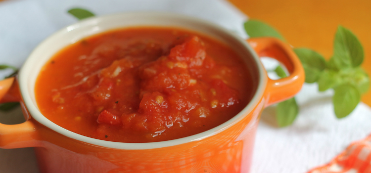 alimentos com mais potássio do que a banana molho de tomate