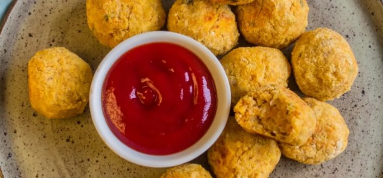 almôndega vegetariana de grão-de-bico