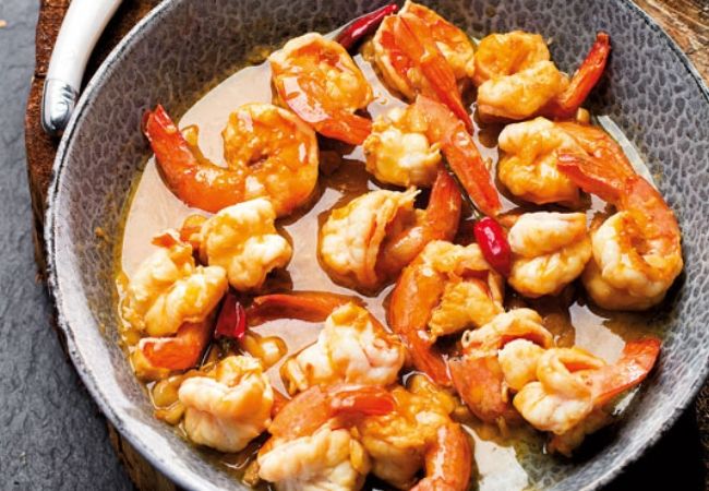 camarão com malagueta