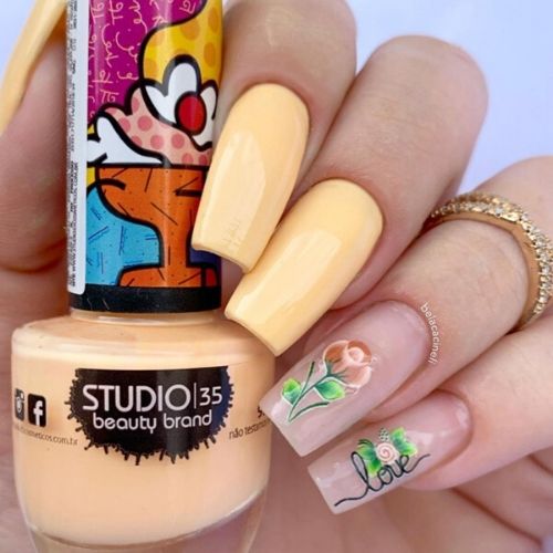 esmalte amarelo